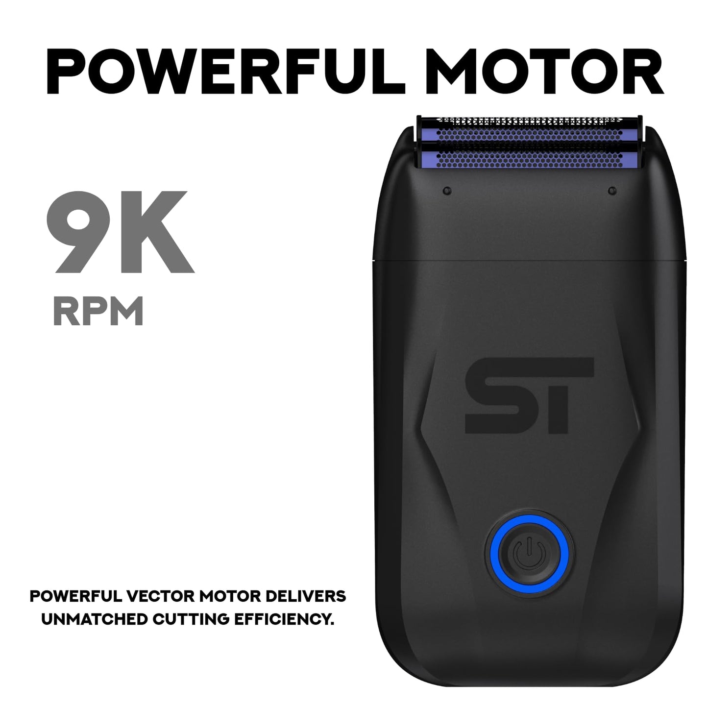 Supreme Trimmer DarkStar Foil Shaver STF720 - 9000 RPM Vector Motor, 150 Min Runtime Corded & Cordless Electric Razor - Hypoallergenic Foils for Face Beauty and Personal Care Supreme Trimmer