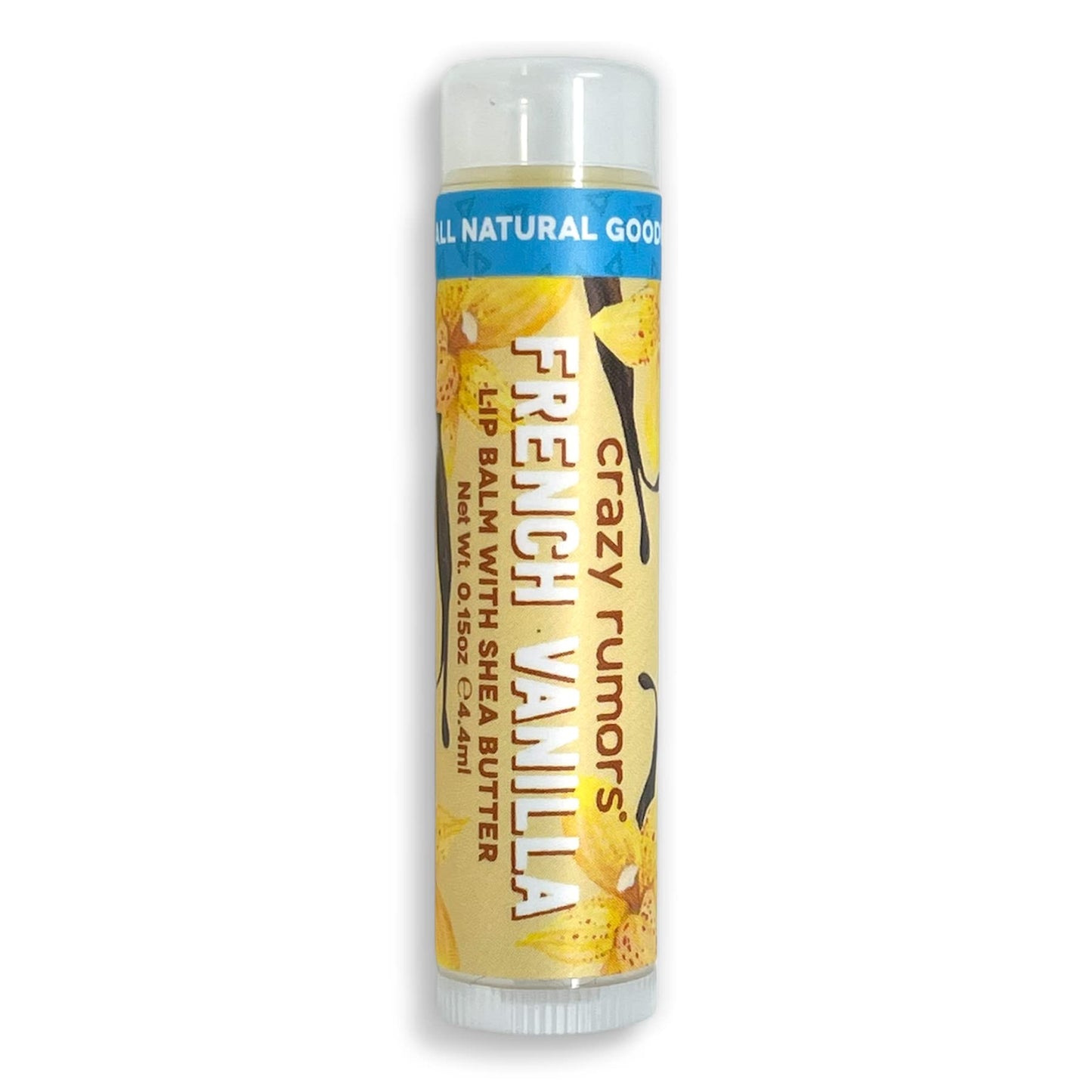Crazy Rumors French Vanilla Lip Balm. 100% Natural, Vegan, Plant-Based, Made in USA (1-Pack) Beauty and Personal Care Crazy Rumors