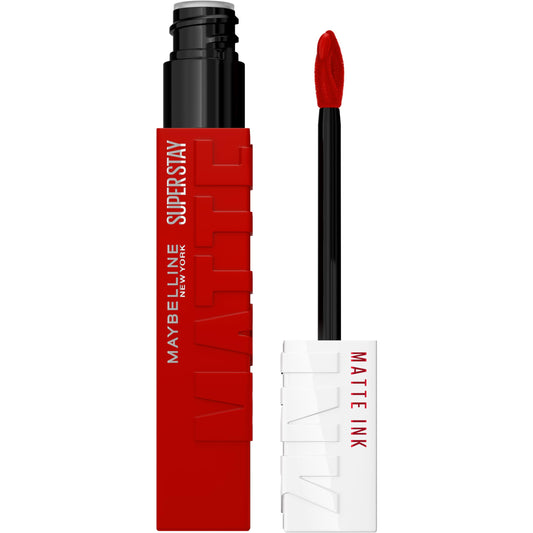 Maybelline Super Stay Matte Ink Liquid Lipstick Makeup, Long Lasting High Impact Color, Up to 16H Wear, Exhilarator, Ruby Red, 1 Count, Packaging May Beauty & Personal Care MAYBELLINE
