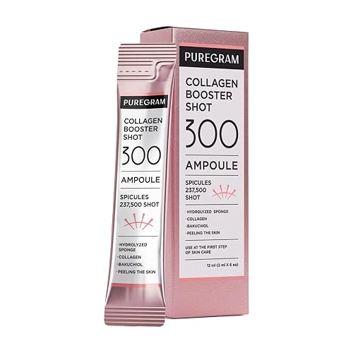 PUREGRAM Collagen Booster Shot 300 Ampoule, Advanced Spicule Microneedling Collagen Serum for Uneven Texture, Elasticity Look & Healthy Glow Beauty & Personal Care PUREGRAM