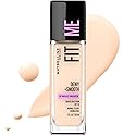 Maybelline Fit Me Dewy + Smooth Liquid Foundation Makeup, Fair Porcelain, 1 Count (Packaging May Vary) Beauty & Personal Care MAYBELLINE