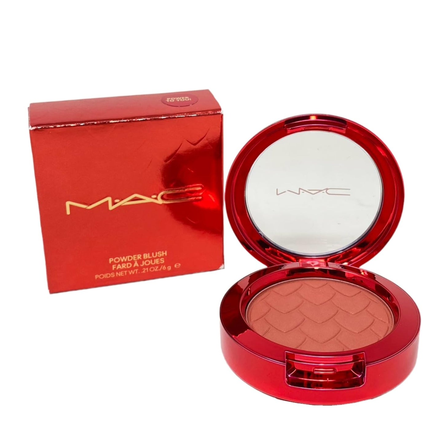 M.A.C Cosmetics Lovestruck Luck Collection Powder Blush - Power To You! (Warm Burgundy) - .21 oz / 6 g Beauty & Personal Care MAC
