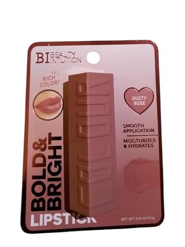 BI Beauty Intuition Bold + Bright Lipstick, Moisturizing & Hydrating Formula, Rich Color, Smooth Application, lip color, makeup, cocoa & cherry (sweet Beauty & Personal Care Beauty Intuition