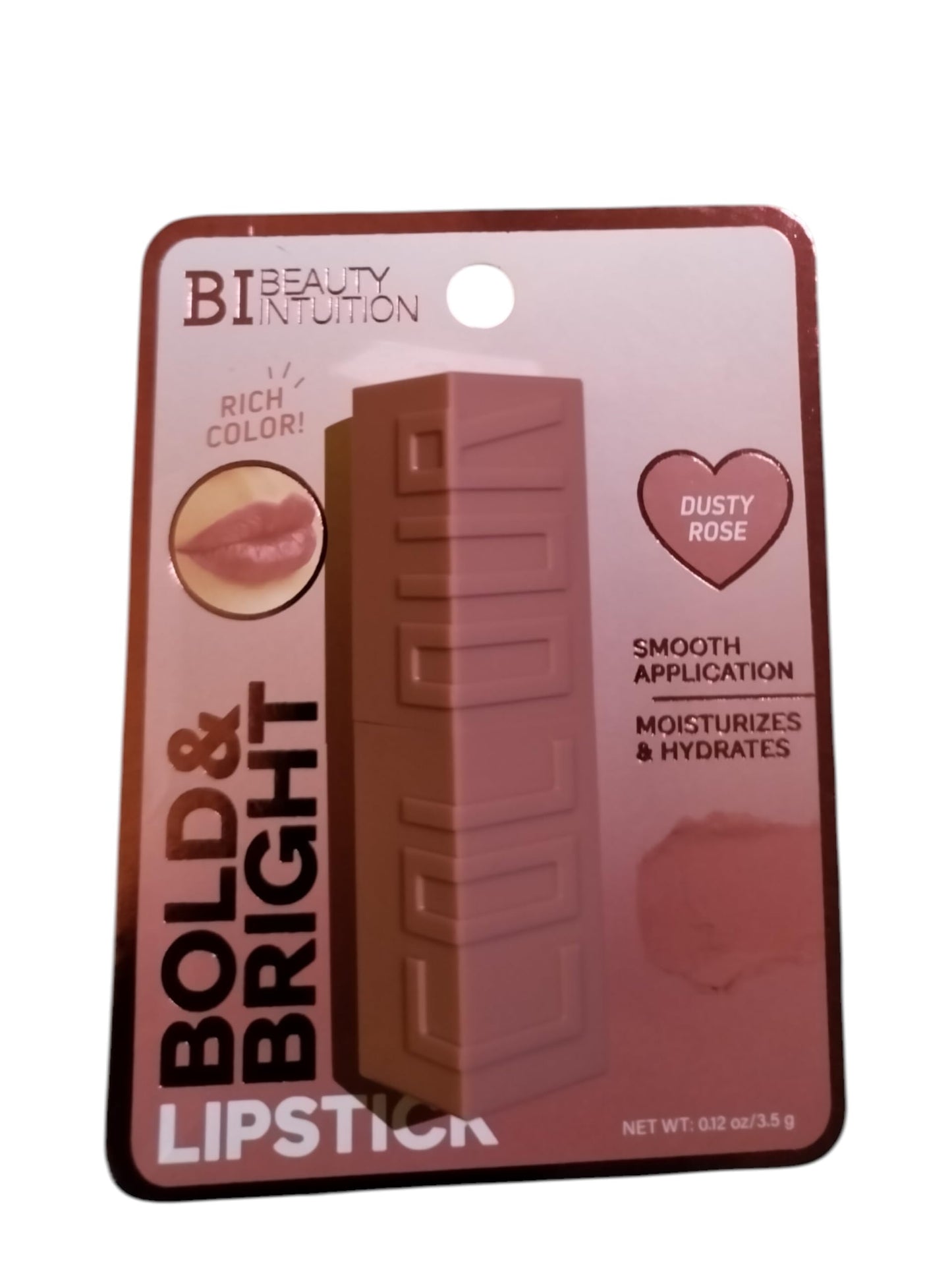 BI Beauty Intuition Bold + Bright Lipstick, Moisturizing & Hydrating Formula, Rich Color, Smooth Application, lip color, makeup, cocoa & cherry (sweet Beauty & Personal Care Beauty Intuition