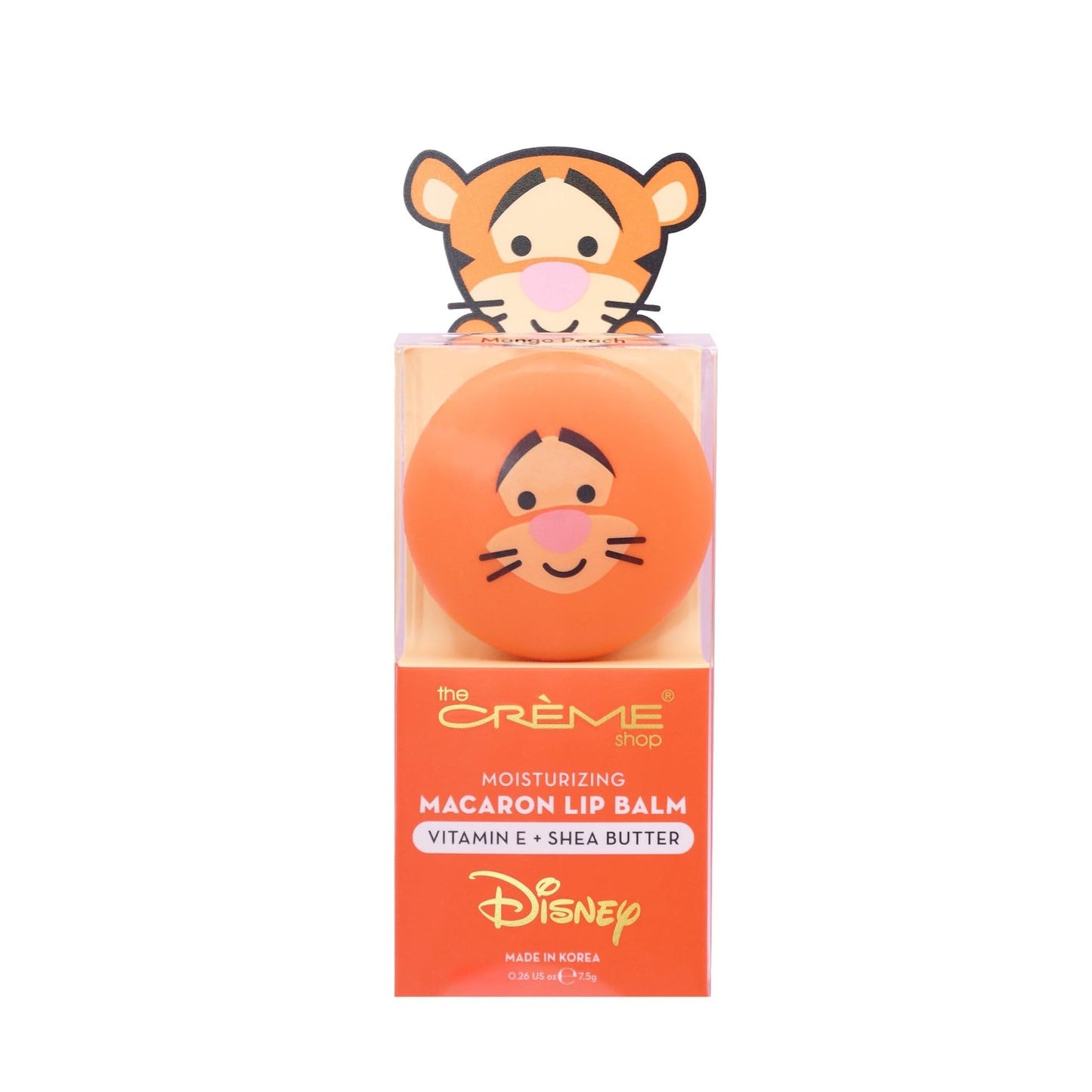 The Crème Shop x Disney Macaron Lip Balm Winnie The Pooh Lemon Honeycomb Crème Korean Scented Pocket Portable Vitamin E Shea Butter (Tigger (Mango Beauty and Personal Care The Crème Shop