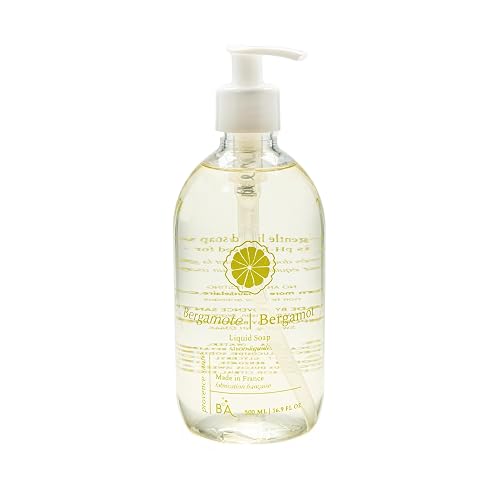 Provence Sante Natural Liquid Soap - Moisturizing Almond Oil Hand Soap with Light Citrus Bergamot Scent - Elegant Pump Dispenser for Kitchen & Bath Beauty & Personal Care Provence Sante