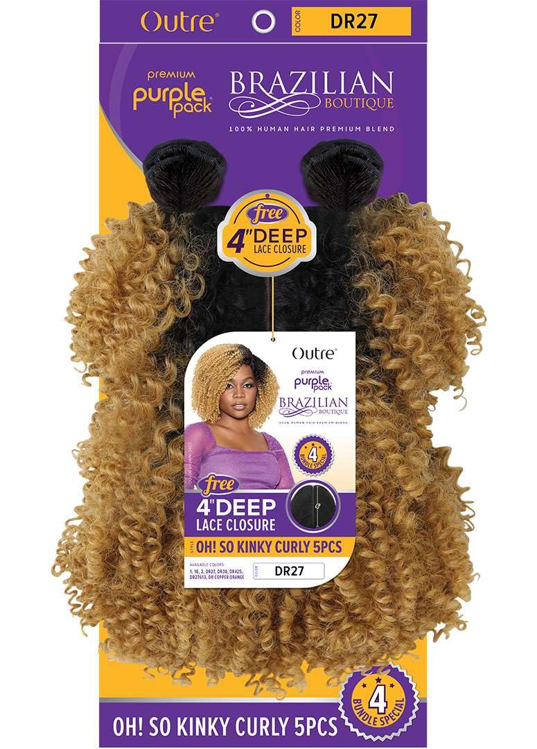 Outre Purple Pack Boutique - Oh! So Kinky Curly 5PCS (DR COPPER ORANGE)