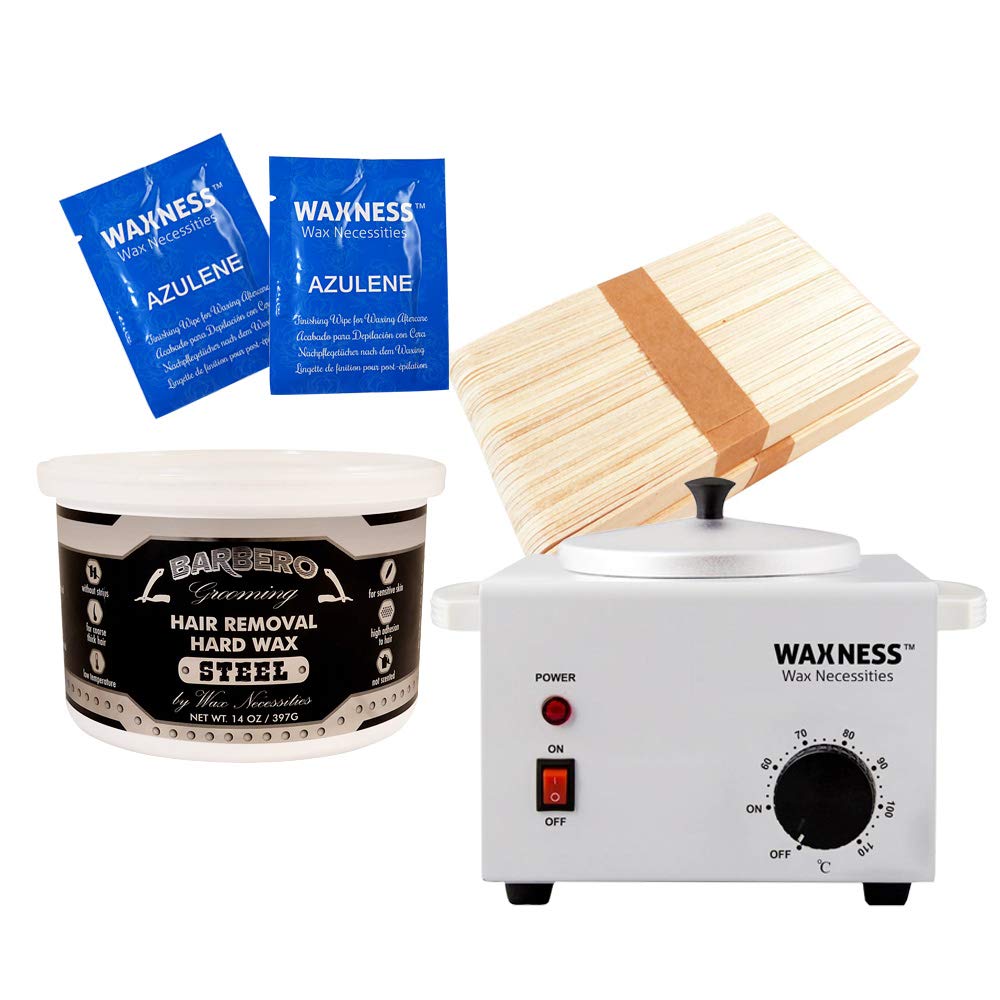 Wax Necessities Barbero Grooming Stripless Waxing Kit for Men Beauty and Personal Care Waxness