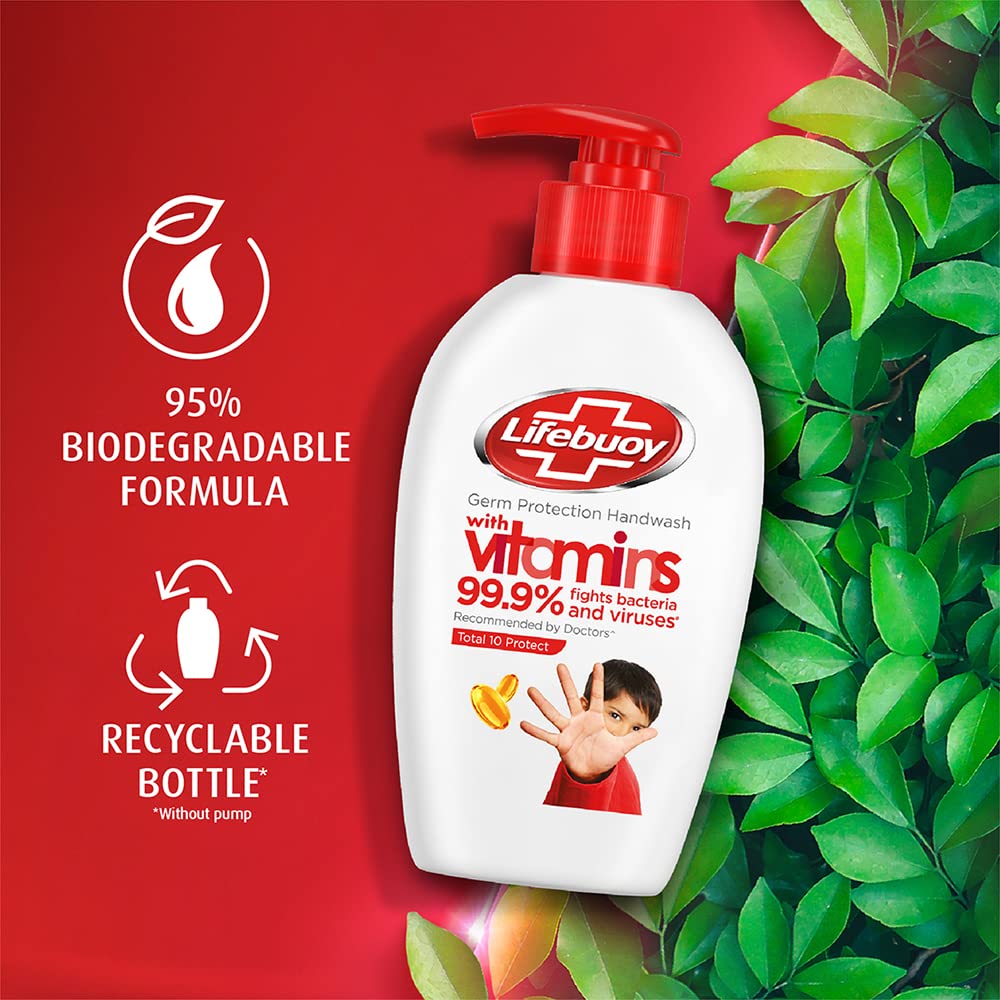 Lifebuoy Total 10 Activ Naturol Germ Protection Handwash Refill, 750 ml Beauty & Personal Care Lifebuoy
