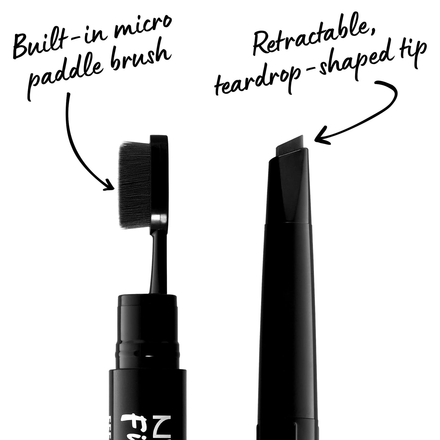 NYX PROFESSIONAL MAKEUP Fill & Fluff Eyebrow Pomade Pencil, Black Beauty & Personal Care NYX PROFESSIONAL MAKEUP