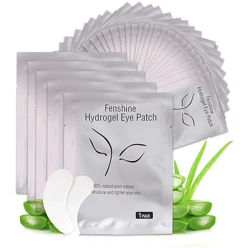fenshine 100 Pairs Eyelash Extension Eye Pads Lint Free Hydrogel Eye Patches Professional for Lash Extensions Supplies Beauty & Personal Care fenshine