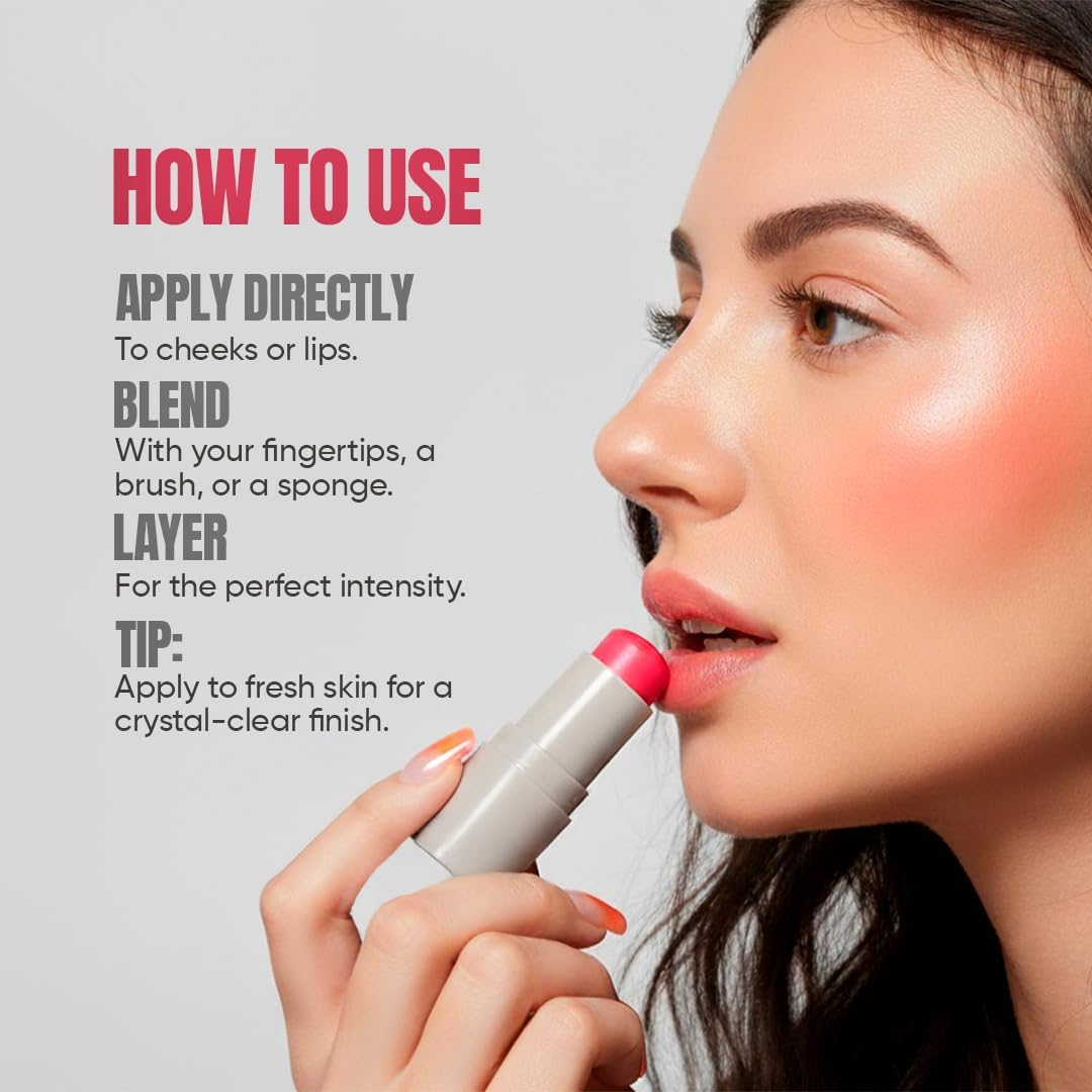 TOTEMICA Cooling Water Jelly Tint, Lip & Cheek Stain | Intense Red