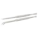 Jewel Tool 2 Piece 12" Extra Long Tweezer Set | Stainless Steel Construction | Includes 1 Straight And 1 Angled Narrow Tip | Versatile Applications Beauty & Personal Care JEWEL TOOL