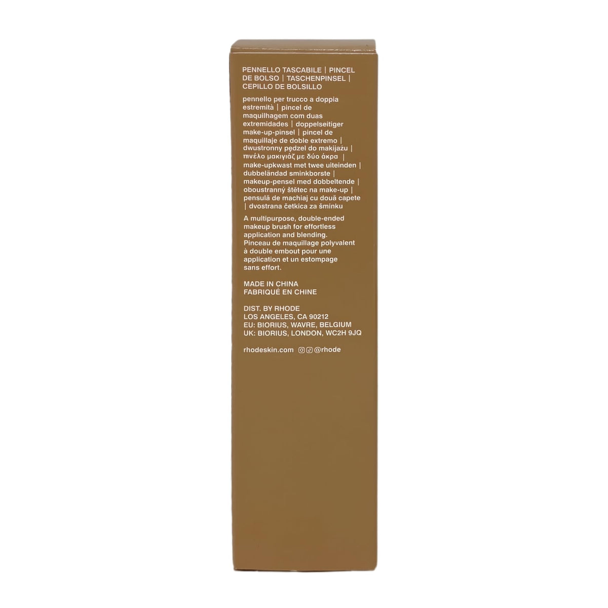 Rhode Pocket Brush Double-ended Makeup Brush.