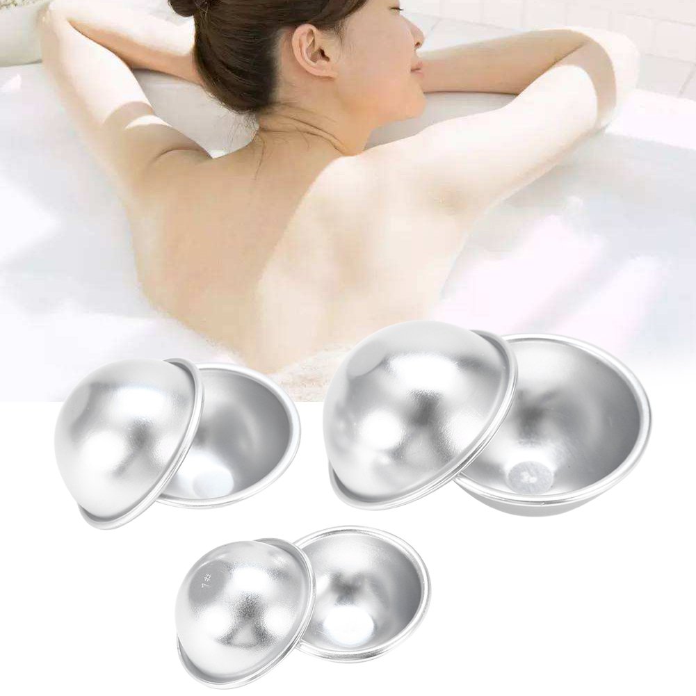Ymiko Professional Bath Bomb Moulds, DIY Bath Bomb Fizzy Crafting Tools for Bath Bombs Handmade Aluminium Alloy Bath Bomb Molds (#7) Beauty and Personal Care Ymiko