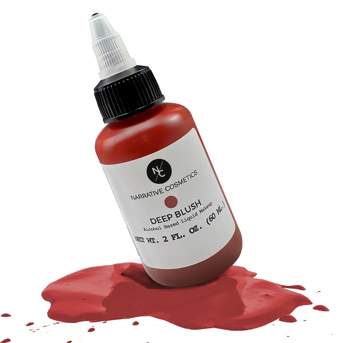 Narrative Cosmetics Flesh Tone Alcohol Airbrush Paint - Deep Blush | 2 fl oz Waterproof Liquid Makeup for Tattoo Cover-Up, Scar & Skin Concealer | Beauty & Personal Care Narrative Cosmetics