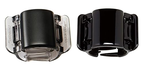 Linziclip Hair Jawclip Midi Black Solid & Black Matte Bundle, 2-pack Beauty & Personal Care Allure Style Accessories