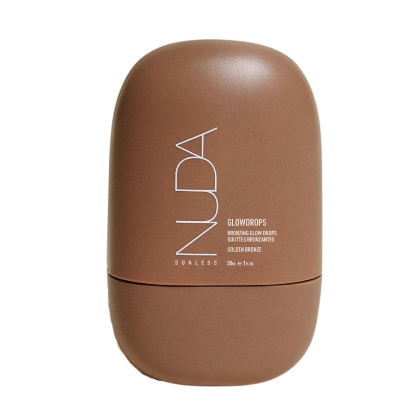 Nuda GlowDrops | Squalene, Ginger, Lavender, & Moringa-Infused Glow Bronzing Drops for Face | Lightweight, Buildable, & Blendable Liquid Bronzer Beauty & Personal Care Nuda