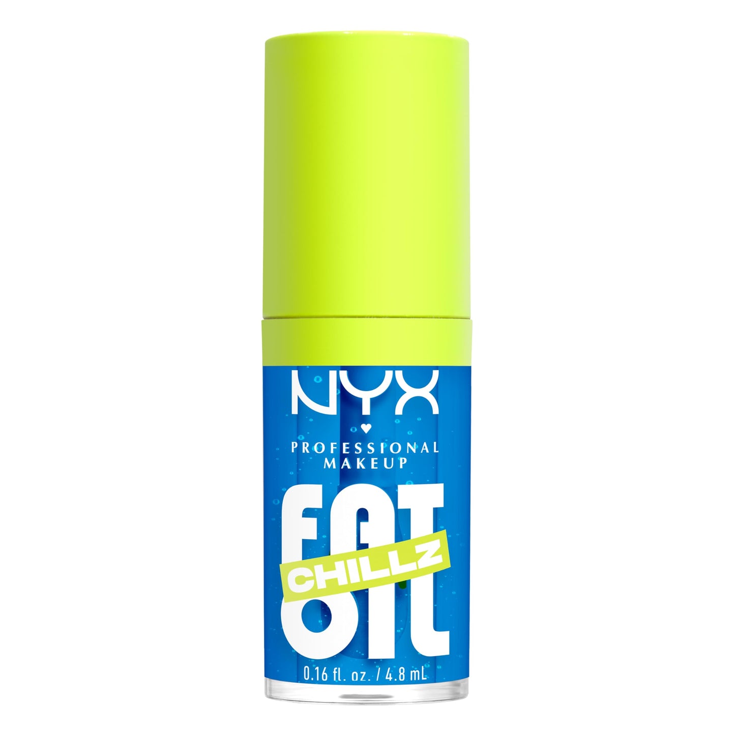 NYX PROFESSIONAL MAKEUP Fat Oil Chillz, Moisturizing, Shiny and Vegan Tinted Lip Gloss - Polar Peppermint (Sheer Blue) Beauty & Personal Care NYX PROFESSIONAL MAKEUP
