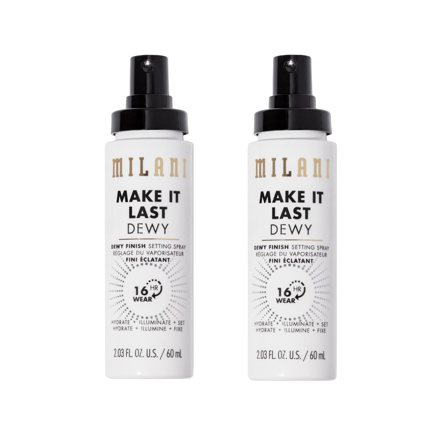 Milani Setting Spray + Primer, Make It Last Dewy - Dewy Finish Moisturizing Formula for Glow on the Go, Setting Spray for Makeup and Face Primer Beauty & Personal Care Milani