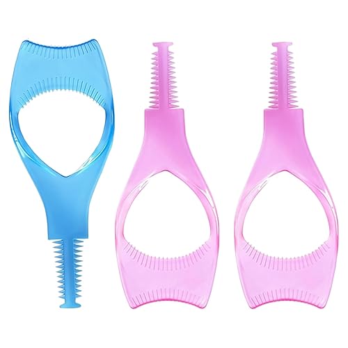 3PCS Random Color Plastic Makeup Upper Lower Eye Lash Mascara Applicator Guard With Comb Eyelashes Curlers Applicators For Women Girls Beauty & Personal Care ASTRQLE