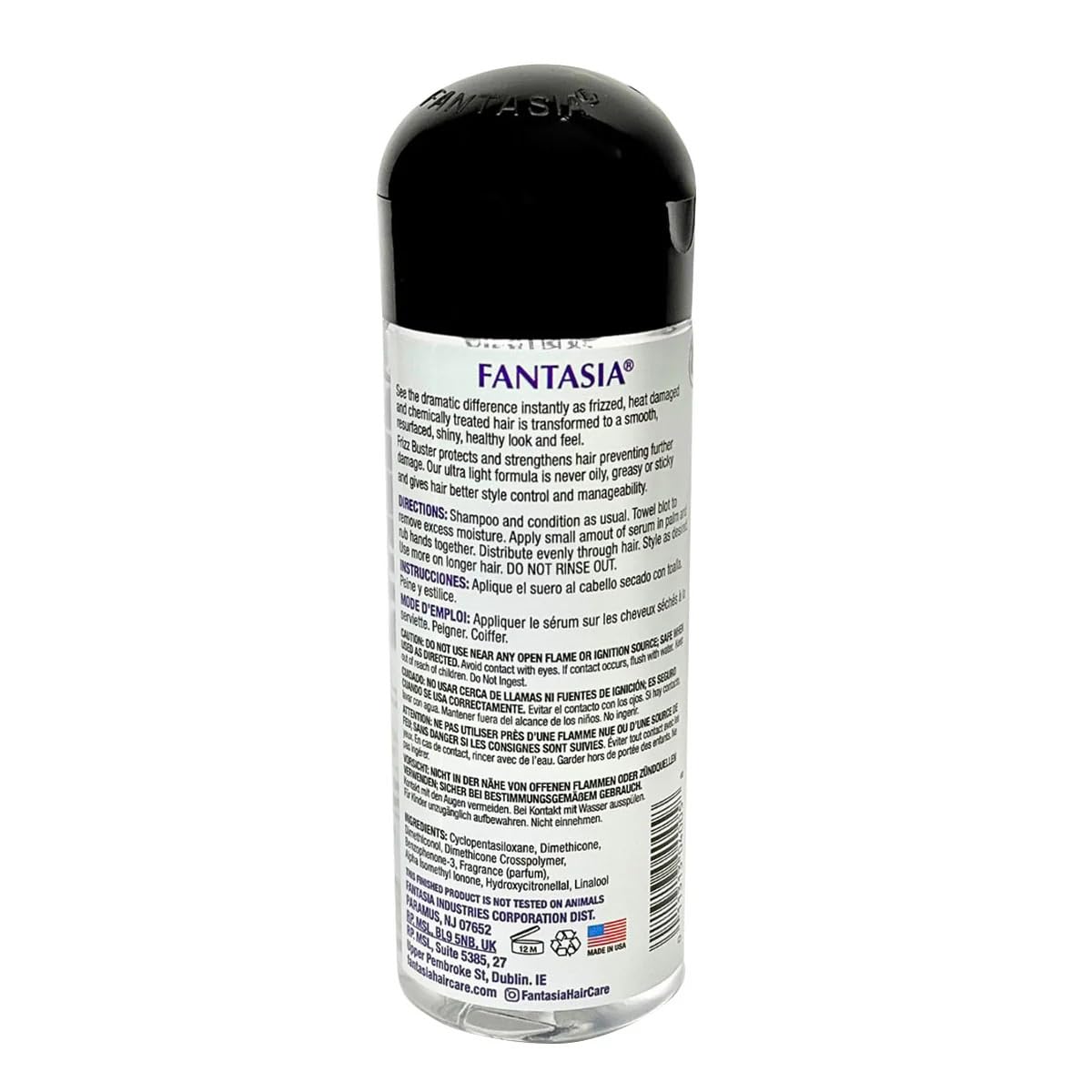 Fantasia Serum Frizz Buster 6 Ounce Bonus (177ml) (6 Pack) Beauty & Personal Care Fantasia