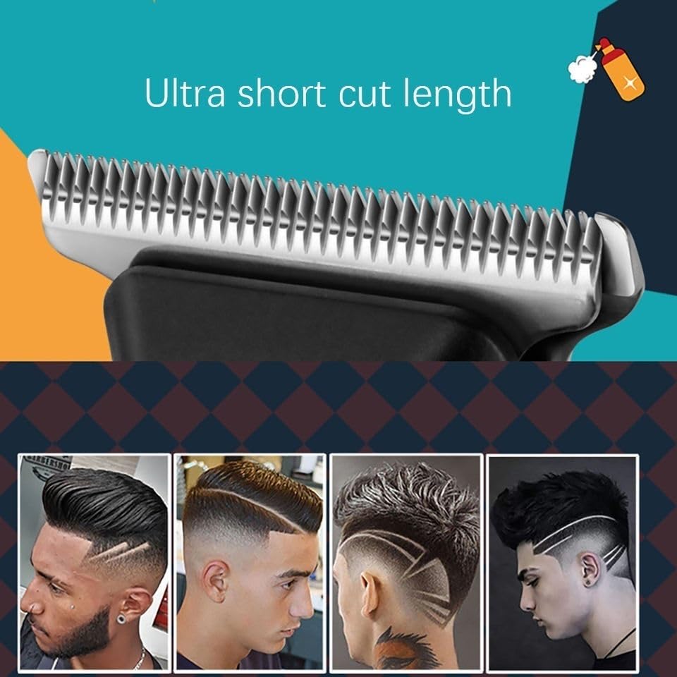 QDKVTNDJZ Hair Clippers,Beard Trimmer for Men, Multifunction Men's Professional Electric Actuator Printed Graffiti Shaving Face USB Charging Beauty and Personal Care QDKVTNDJZ