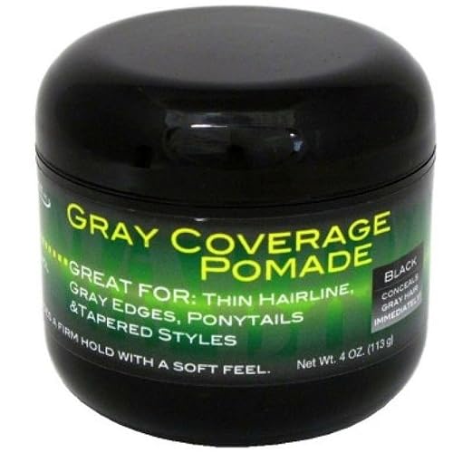 Swing It Inc. Gray Coverage Black Pomade 4 ounce. Non greasy color wax that fills in thinning hair line too.… Beauty & Personal Care Swing It Inc