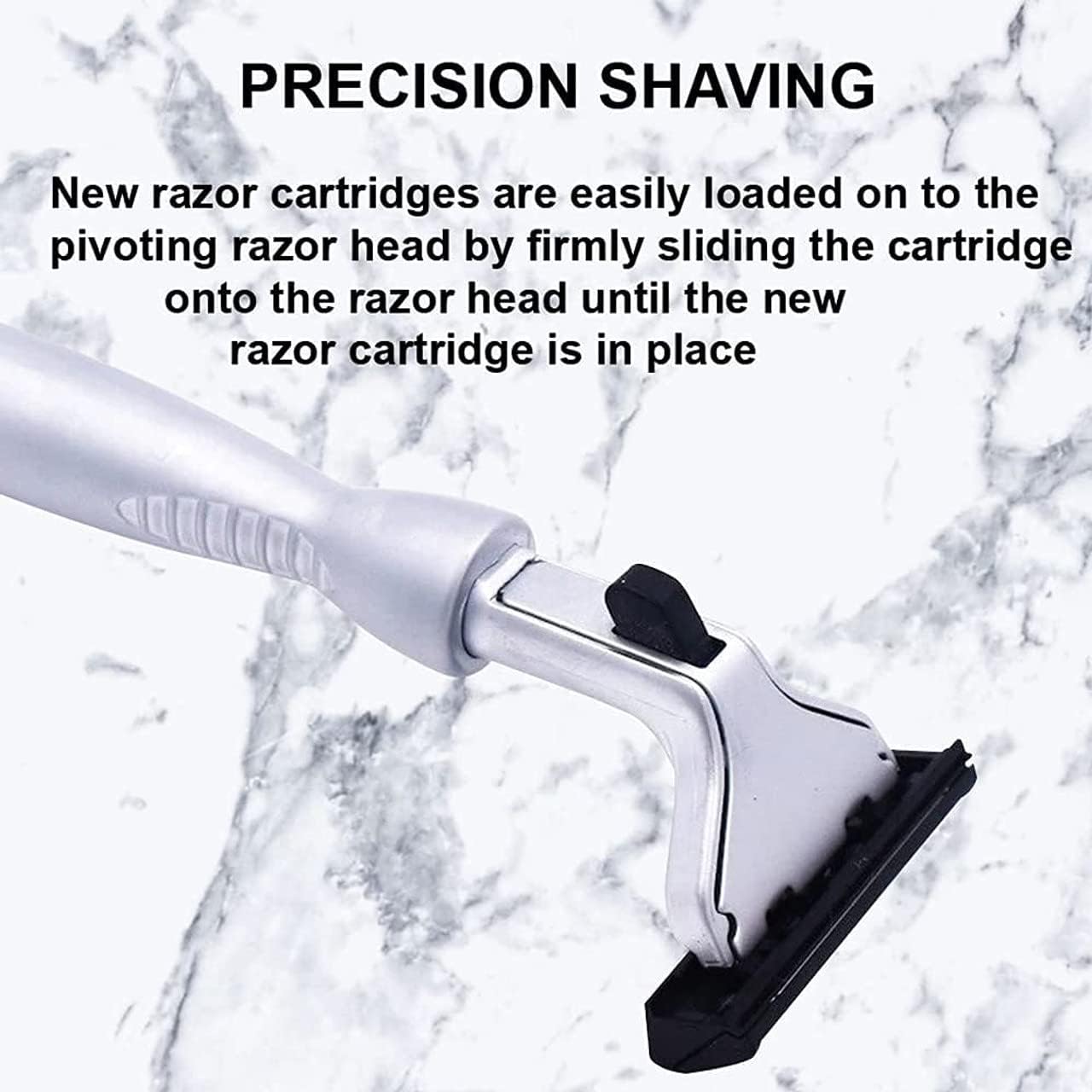 Taconic All?Metal Heavyweight Chrome Razor - Gillette® Atra-Compatible Twin Blade Handle with 10 Pivot Plus Personna Blades, Ergonomic Grip, Durable Beauty and Personal Care Taconic Shave