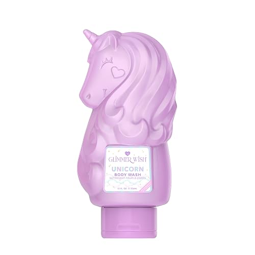 Glimmer Wish Unicorn Kids Body Wash, Gentle Cleanser and Moisturizing Sulfate Free Body Wash, Skin Care for Kids, Vanilla Cotton Candy, 12 Fl Oz Beauty & Personal Care Glimmer Wish