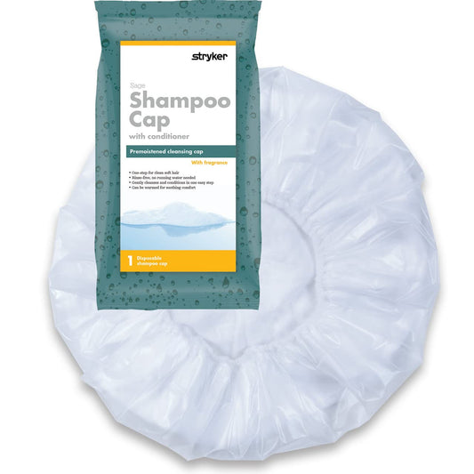 Sage Stryker Rinse-Free Shampoo Cap - 6 Packages, 1 Cap in each - Rinse-free cap, Pre-moistened with shampoo, conditioner, and detangler, Ultra-soft Beauty and Personal Care Sage