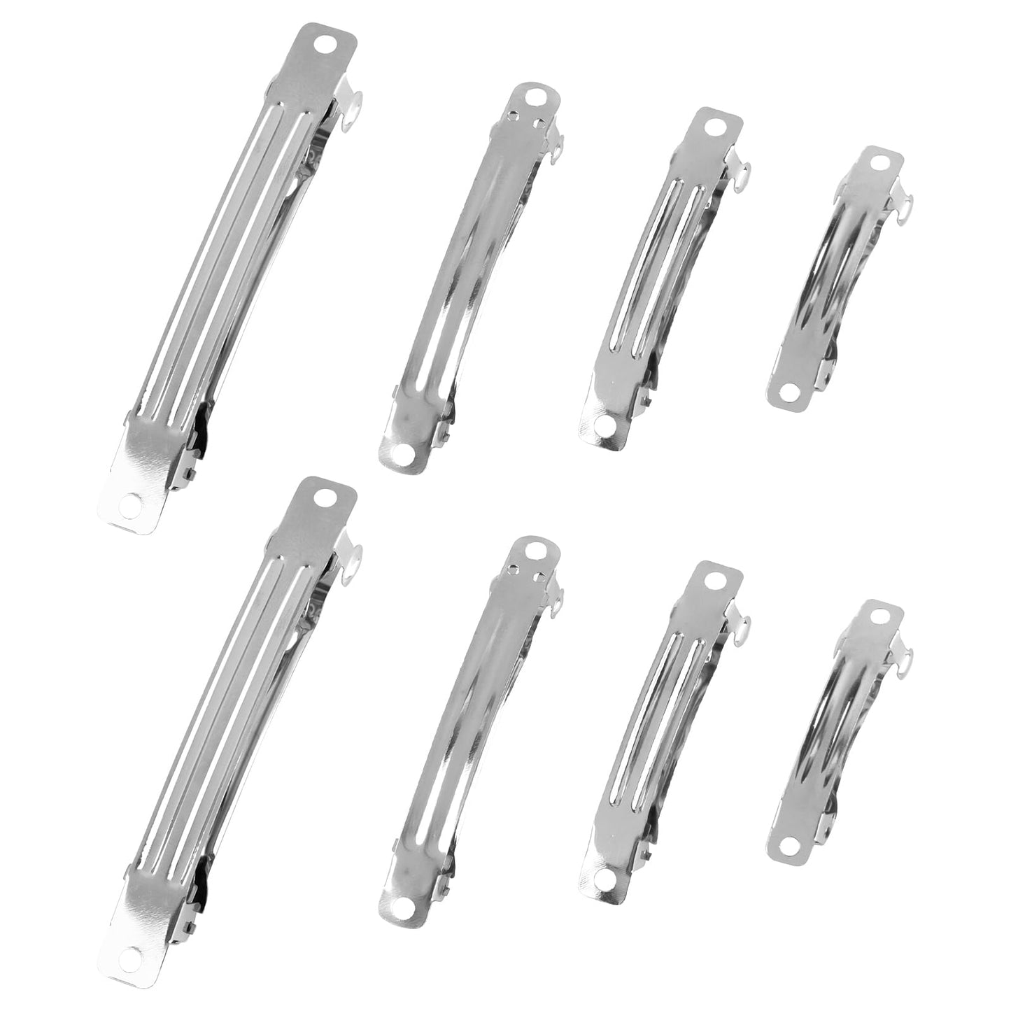 AUEAR, French Barrette Iron Rectangle Hair Clips for DIY Clip Craft Bows (120 Pack, 4 sizes) Beauty & Personal Care AUEAR