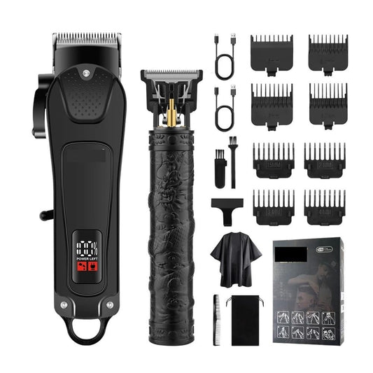 EWKYLSEM Hair Trimmer New Professional Cutting Machine Electric Shaver Trimmers with LCD Display Men's Clipper(Black) Beauty and Personal Care EWKYLSEM