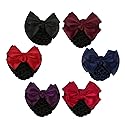 Driew Hair Clip, 6 Pcs Hair Net with Bow Hair Snoods for Women, Velvet, Polyester, Metal Beauty & Personal Care driew