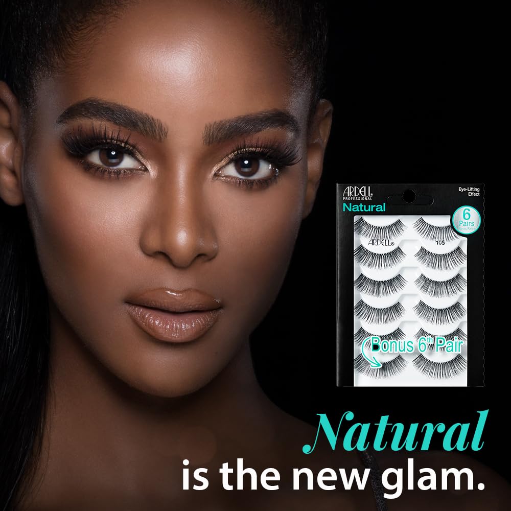 Natural 105 Black - 6 Pairs pack Beauty & Personal Care Ardell