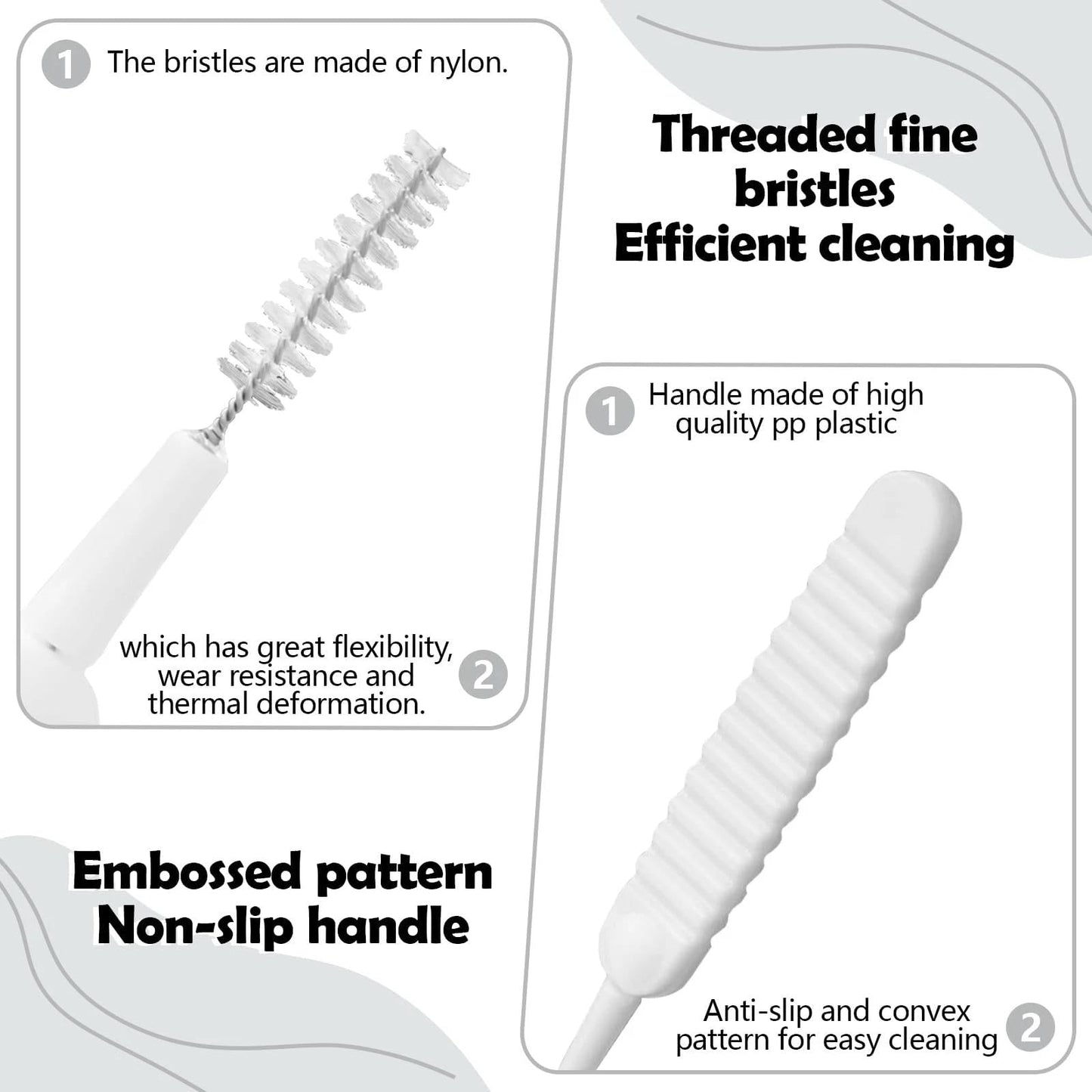 Shower Head Cleaning Brush for Small Holes,Anti-Clogging Nozzle Brush for Shower Head,Multifunctional Shower Head Cleaning Brushes for Mobile Beauty and Personal Care Epivol