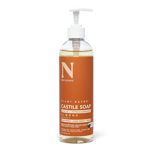 Dr. Natural Castile Liquid Soap - Multi-Use Body Wash, Shampoo and Face Wash - Hydrating Body Soap for Skin, Hair, Pets and Home - Almond - 16 oz Beauty & Personal Care Dr. Natural