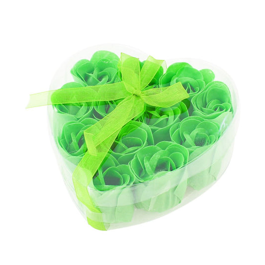 Ruilogod 12 Pcs Rose Scented Bathing Petals Clear Heart Shape Box (id: e62 be4 3d1 006 736 Beauty and Personal Care Ruilogod