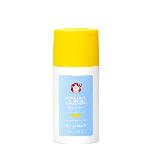 First Aid Beauty - Weightless Liquid Mineral Sunscreen with Zinc Oxide Broad Spectrum SPF 30, Luxuriously Light Ultra Sheer Tint for Everyday Use Beauty & Personal Care First Aid Beauty