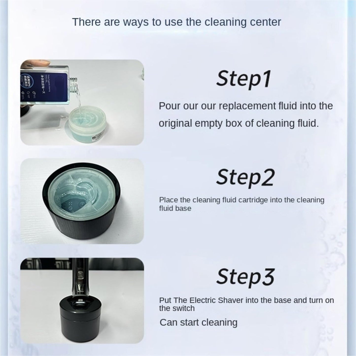 ENOIAMYF CC13 Washing Fluid Replacement. Compatible With Philips, Honeycomb-specific Razor Cleaning Solution(1pcs-Cleaning solution) Beauty and Personal Care ENOIAMYF