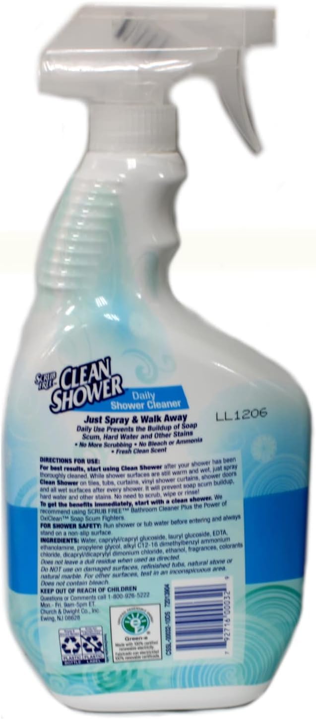 Clean Shower Daily Shower, 32 oz, 5 pk Beauty & Personal Care Clean Shower