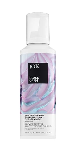 IGK CLASS OF ’93 Curl Perfecting Whipped Cream | Moisture + Definition + Softens | Vegan + Cruelty Free | 5.5 Oz Beauty & Personal Care IGK