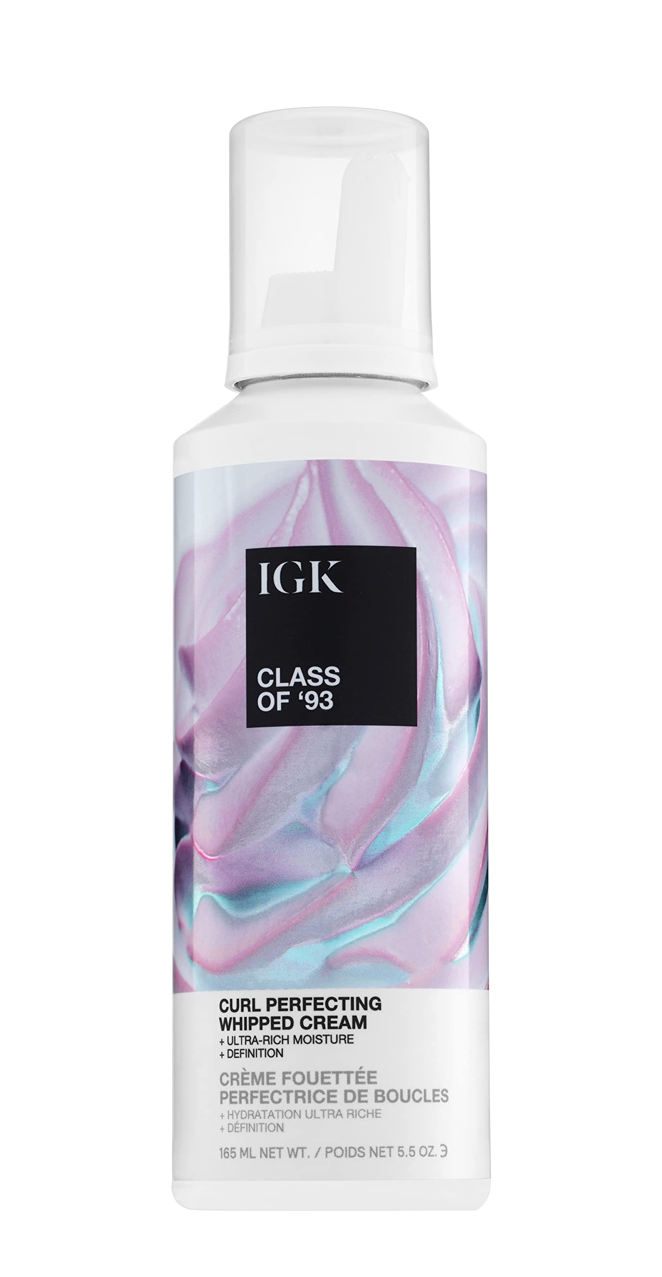 IGK CLASS OF ’93 Curl Perfecting Whipped Cream | Moisture + Definition + Softens | Vegan + Cruelty Free | 5.5 Oz Beauty & Personal Care IGK