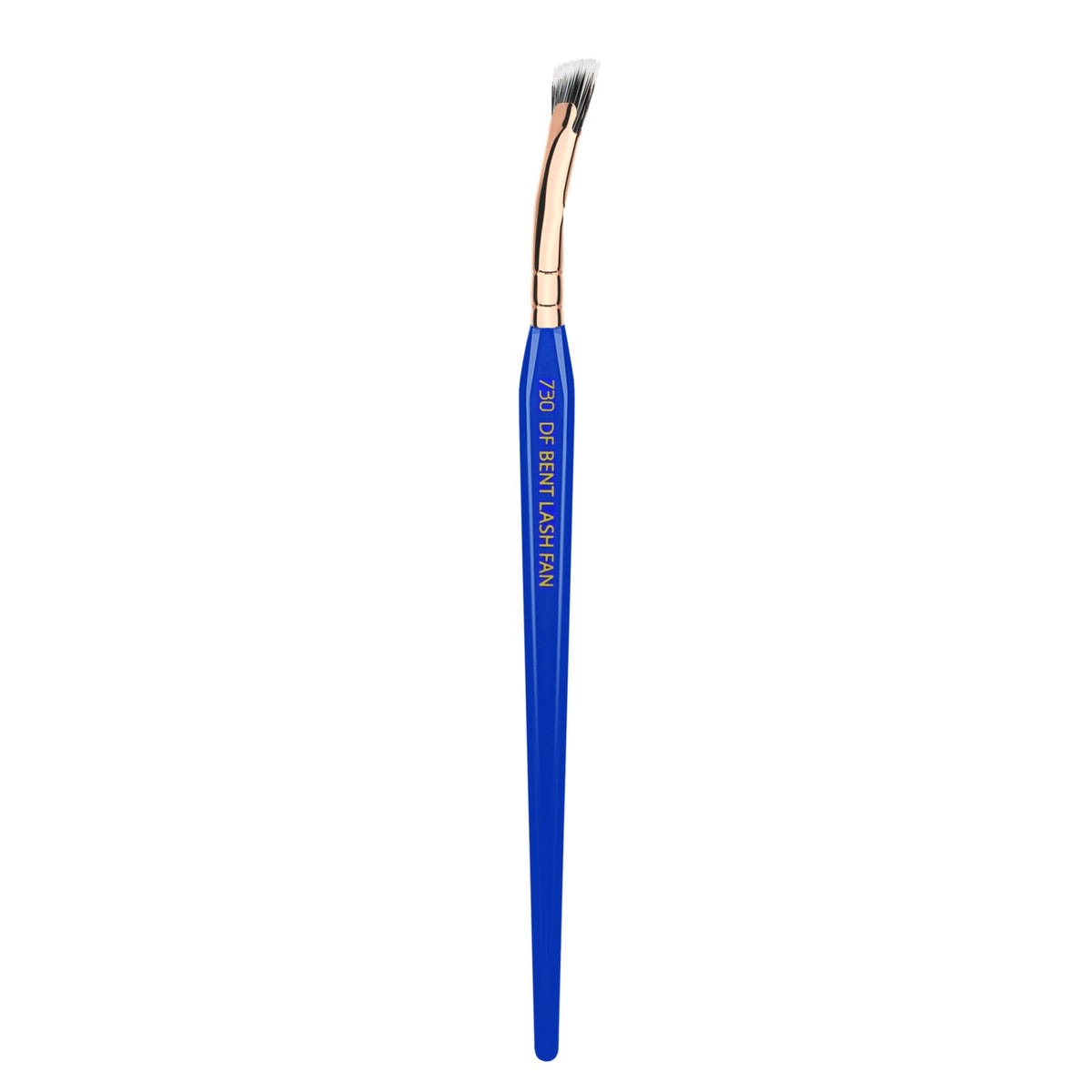Bdellium Tools Professional Makeup Brush - Golden Triangle 730 Bent Mascara Fan - With All Vegan and Soft Synthetic Fibers, For Applying Mascara
