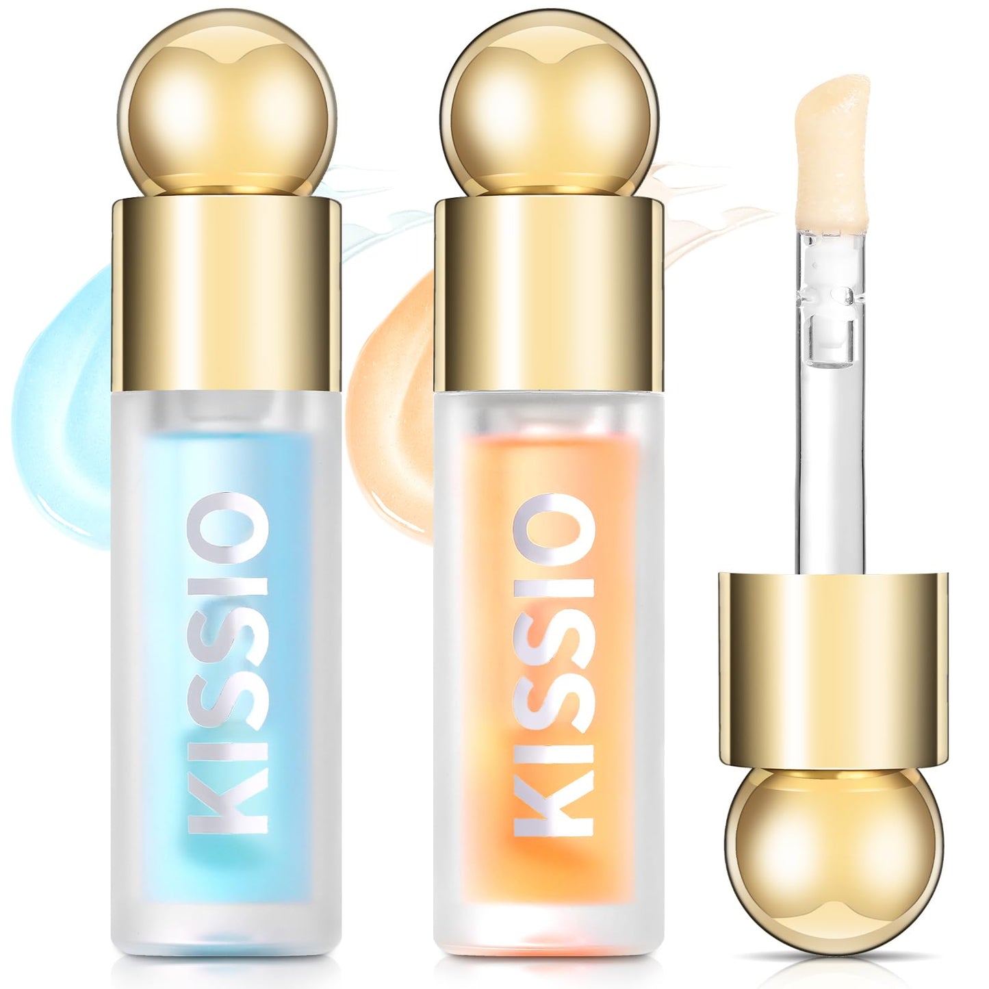 KISSIO Plumping Lip Gloss,Plumping,Moisturize and Elasticity,Lip Plumper and Lip Care for Day and Night Use,with Ginger,Peppermint and Jojoba Beauty and Personal Care KISSIO