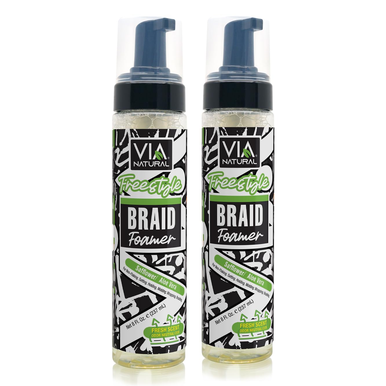 VIA Freestyle Braid Foamer - pack of 2 Beauty & Personal Care Via Natural