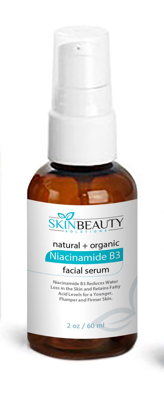 NIACINAMIDE 5% B3 Face Serum Advanced Formula with 5% Niacinamide Vitamin B3 for Younger, Plumper, Firm (2 oz /60 ml) Beauty & Personal Care Skin Beauty Solutions