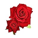 Rose Flower Hair Clip 3D Red Roses Flower Hair Accessories Comb Piece for Girls Women Bride Wedding Hair Clip Flamenco Dancer Hairpins Headwear Beauty & Personal Care ShiQiao Spl