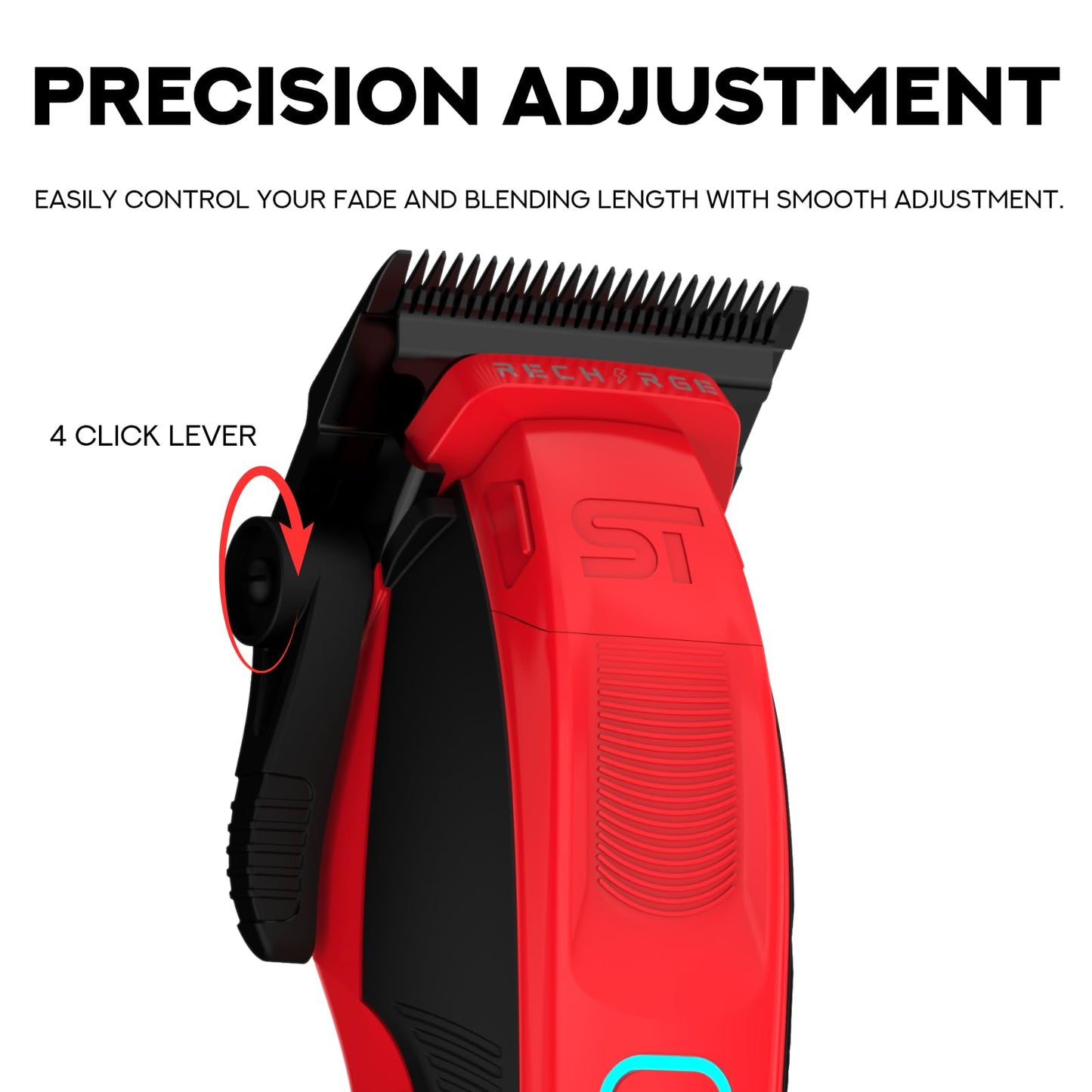 Supreme Trimmer Recharge Clipper - Professional Hair Clipper with 2 Removable Batteries, Brushless Motor, Smart Charge Stand, USB-C Charge & DLC Beauty and Personal Care Supreme Trimmer