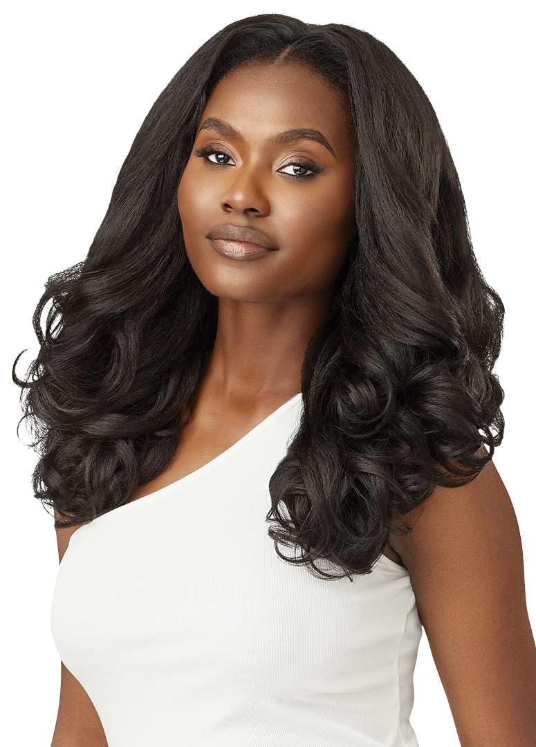 Outre Quick Weave Synthetic Half Wig - Kaida (JET BLACK 1)